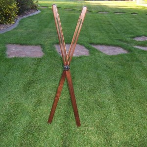 Custom Walnut 48 Inch Cross Sticks